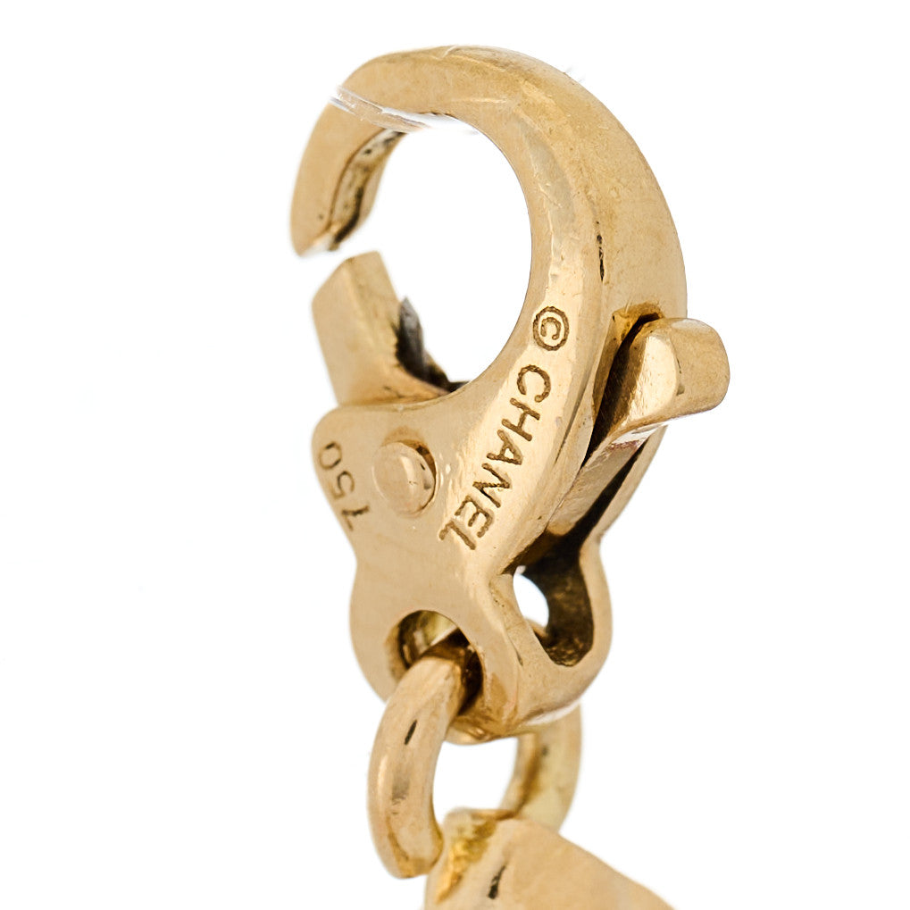 Chanel 18K Yellow Gold Classic Flap Charm 5 of 5