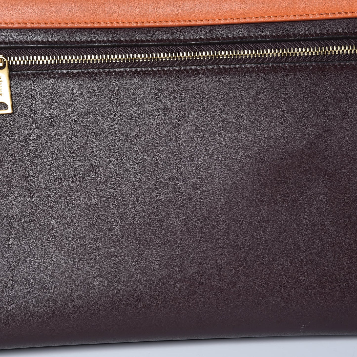 Smooth Calfskin Nubuck Small Tri-Color Trapeze