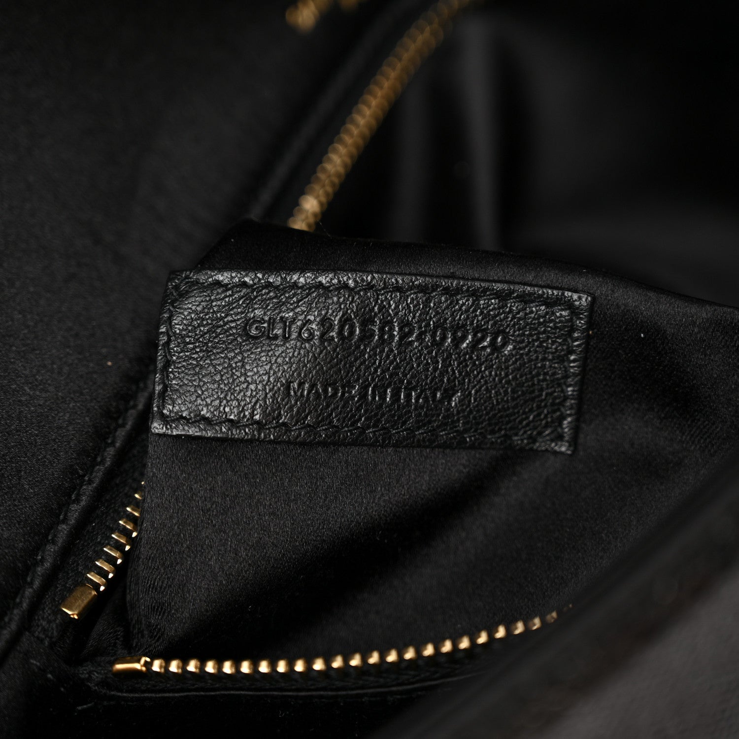 Saint Laurent Sequin Satin Monogram Tassel Kate 99 Black 7 of 10