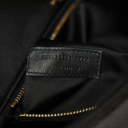 Saint Laurent Sequin Satin Monogram Tassel Kate 99 Black 7 of 10