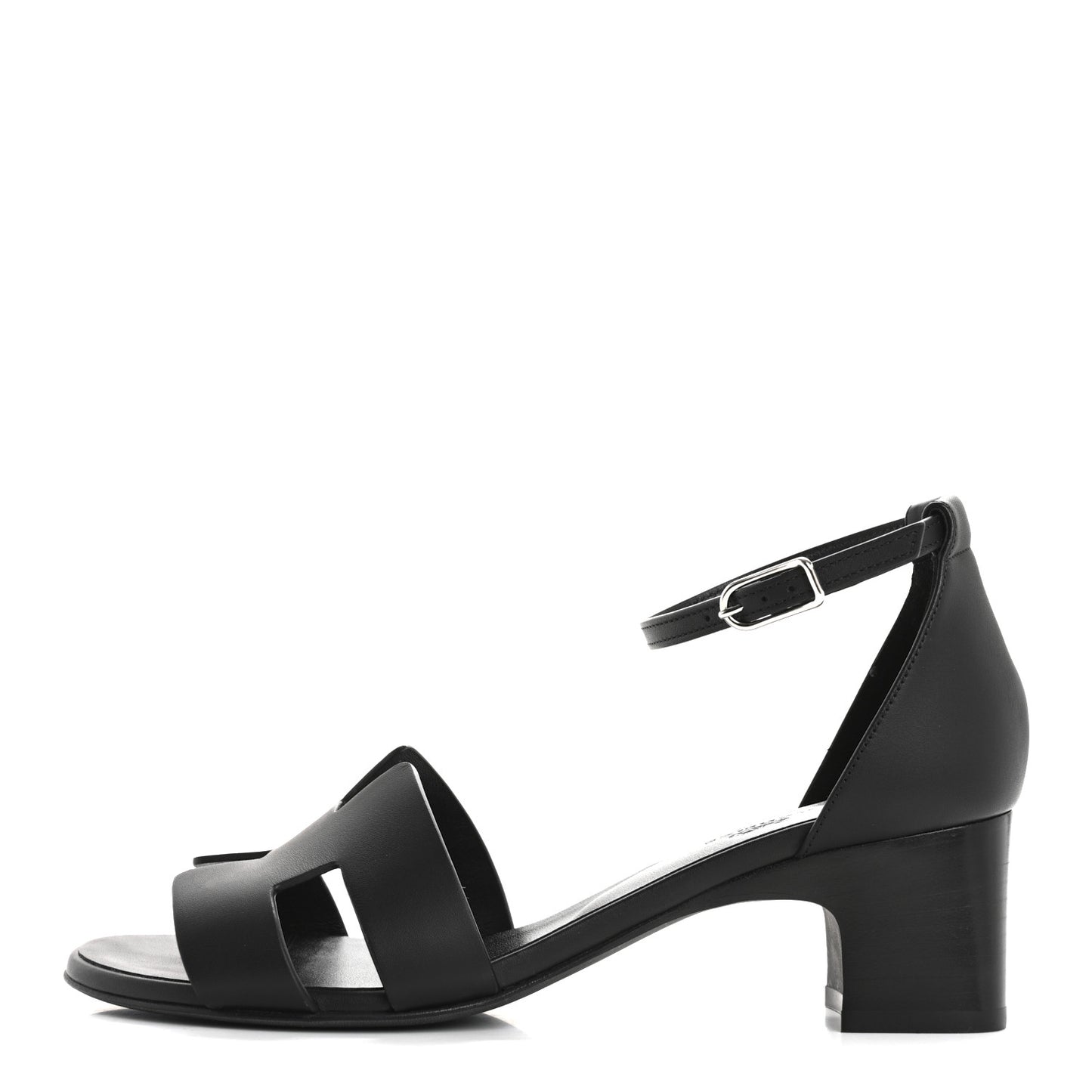 Calfskin Encens 50 Sandals 38.5 Black