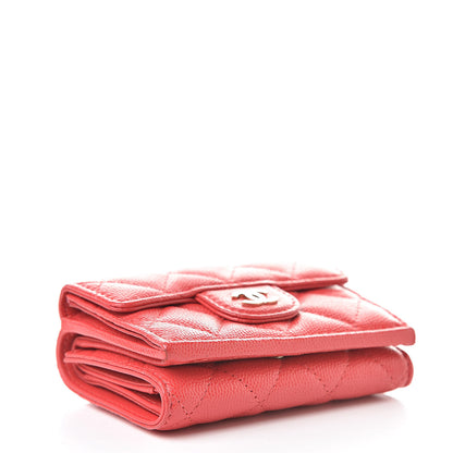 Chanel Caviar Quilted Compact Flap Wallet Red 4 of 12