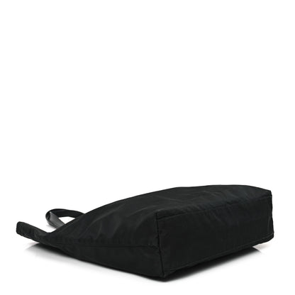 Prada Tessuto Nylon Soft Calfskin Tote Black 4 of 11