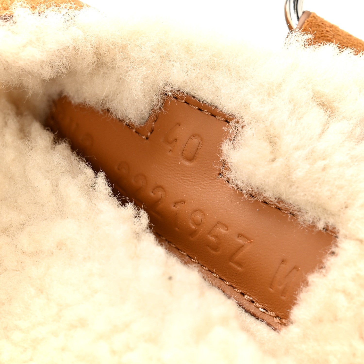 Hermes Suede Goatskin Woolskin Womens Chypre Sandals 40 Naturel