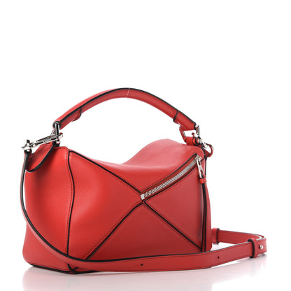 Loewe Calfskin Small Puzzle Bag Scarlet 3 of 9
