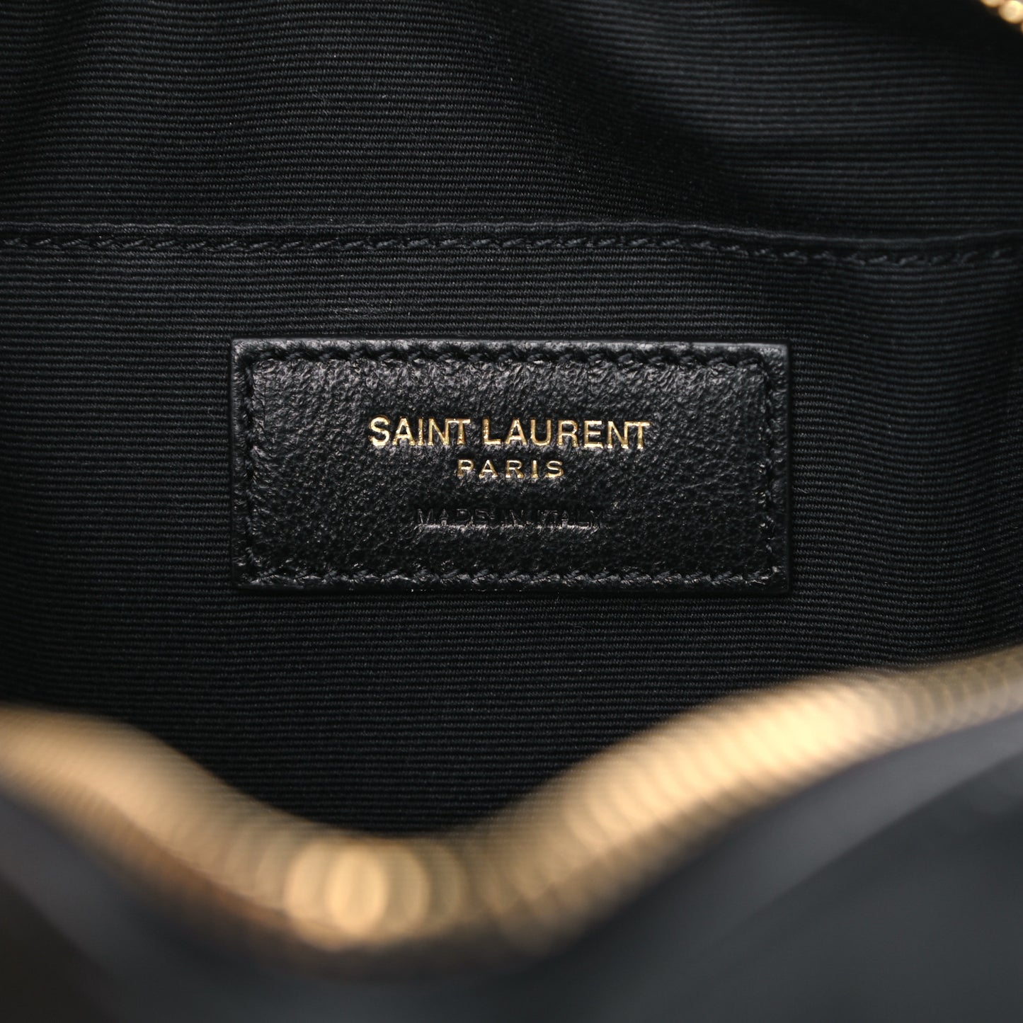 Calfskin Matelasse Monogram Lou Camera Bag Black