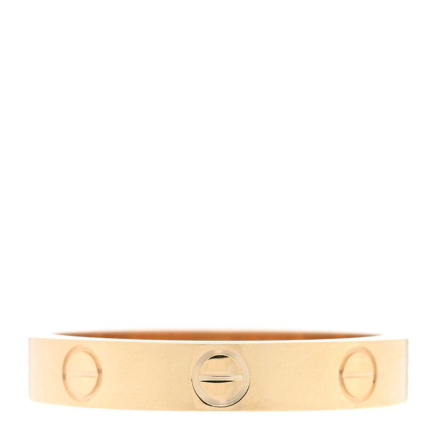 18K Yellow Gold 3.5mm LOVE Wedding Band Ring 56 7.5