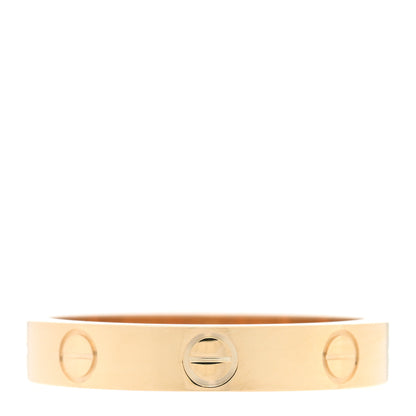 Cartier 18K Yellow Gold 3.5mm LOVE Wedding Band Ring 56 7.5 3 of 5