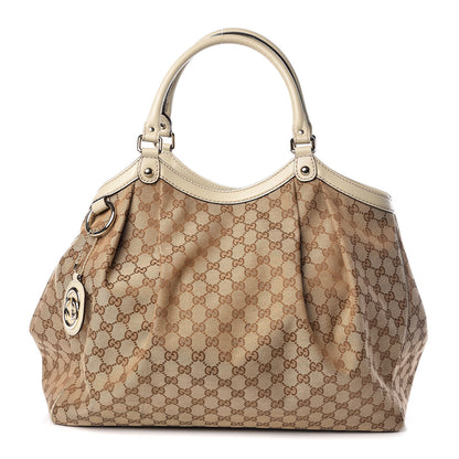 Gucci Monogram Large Sukey Tote Off White 1 of 9