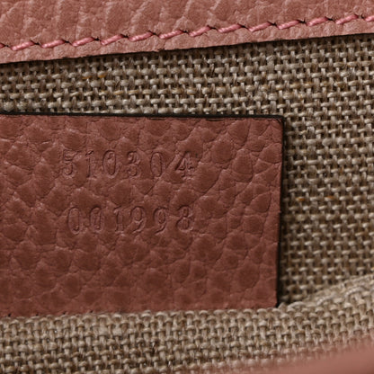 Gucci Dollar Calfskin Small Interlocking G Shoulder Bag Soft Pink 7 of 11