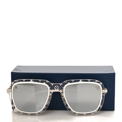 Louis Vuitton Acetate Monogram Sunglasses Z1472U Clear 7 of 7