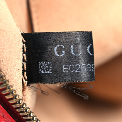 Gucci Calfskin Matelasse Small GG Marmont Chain Shoulder Bag Hibiscus Red 8 of 11