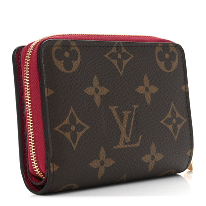 Louis Vuitton Monogram Lou Zippy Compact Wallet Red 3 of 6