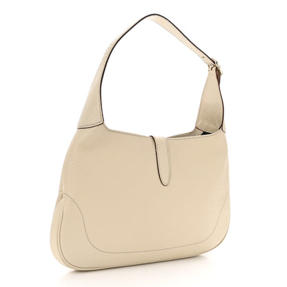 Gucci Calfskin Small Jackie O Hobo White 3 of 11
