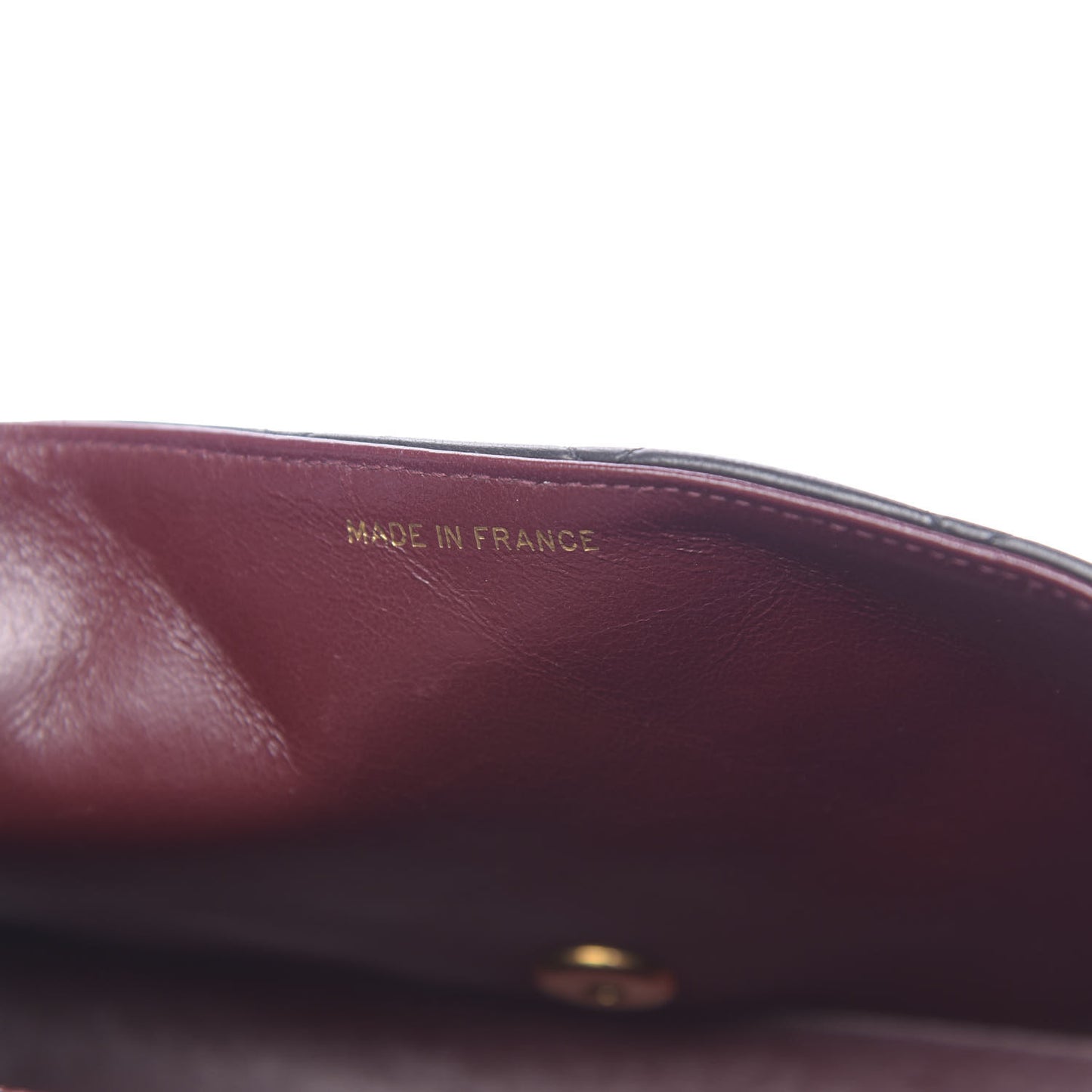 Lambskin Quilted Small Single Flap Black