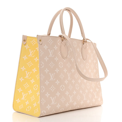Louis Vuitton Empreinte Monogram Spring In The City Onthego MM Beige Pink Yellow 2 of 9