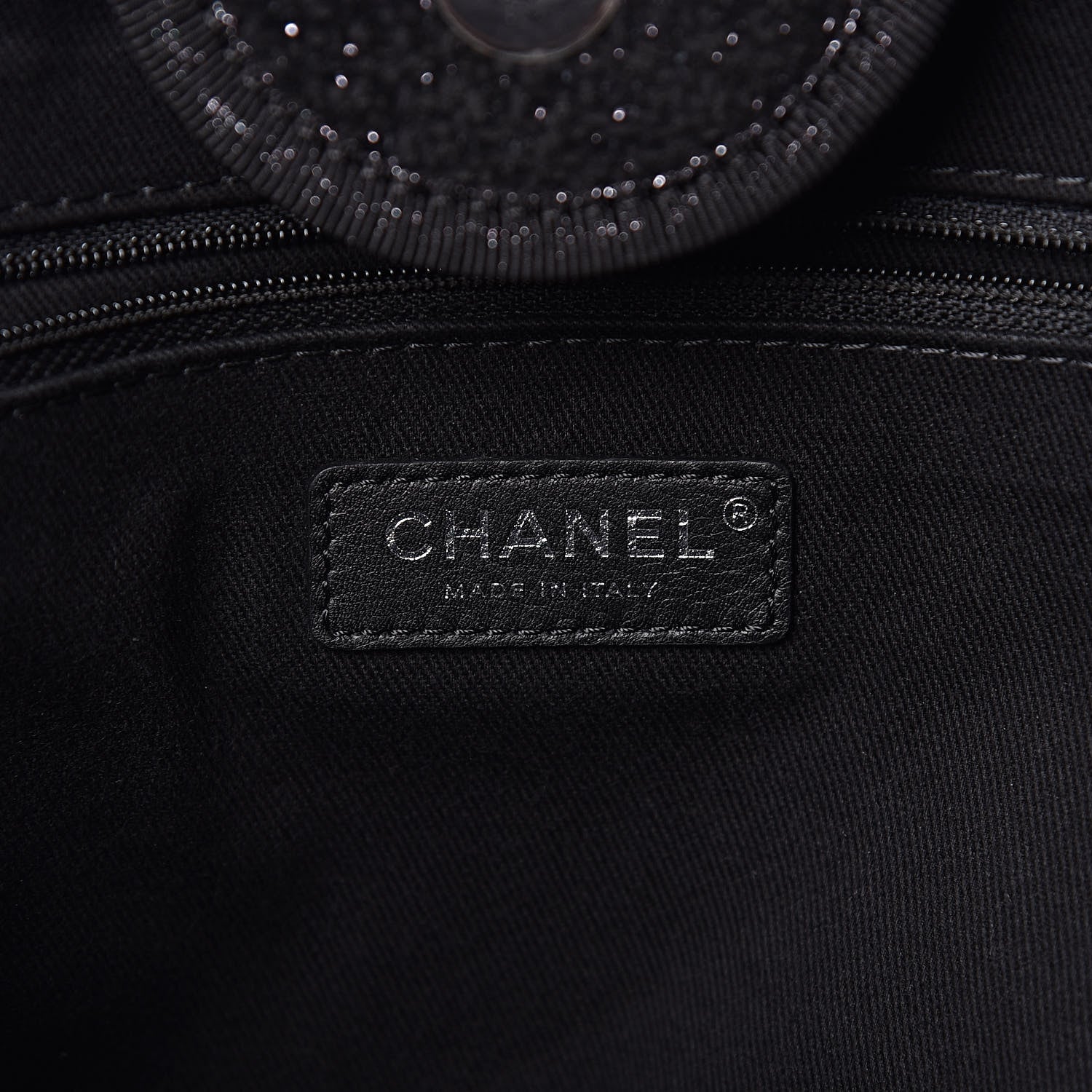 Chanel Lurex Boucle Medium Deauville Tote Black 6 of 10