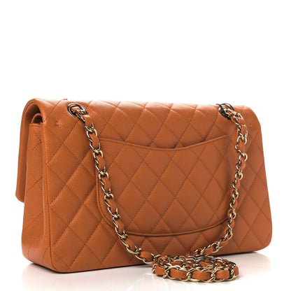 Chanel Caviar Quilted Medium Double Flap Light Brown 2 of 4