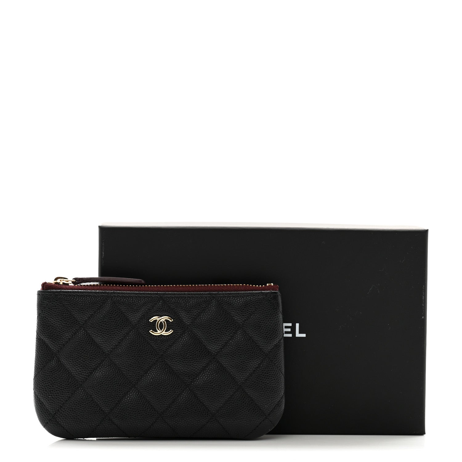 Chanel Caviar Quilted Small Cosmetic Case Black 11 of 11