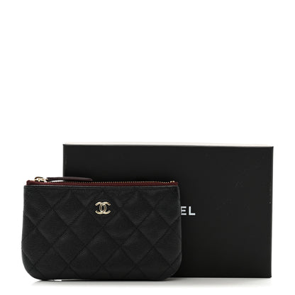 Chanel Caviar Quilted Small Cosmetic Case Black 11 of 11