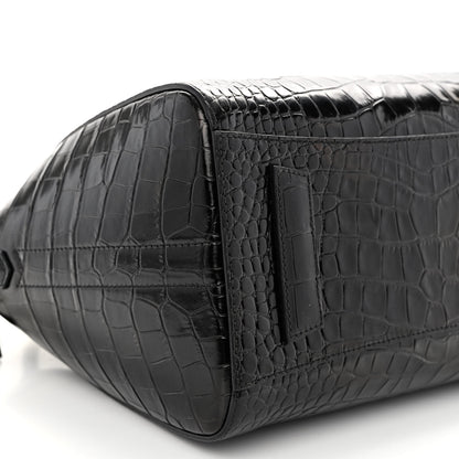 Givenchy Calfskin Crocodile Embossed Small Antigona Black 8 of 9