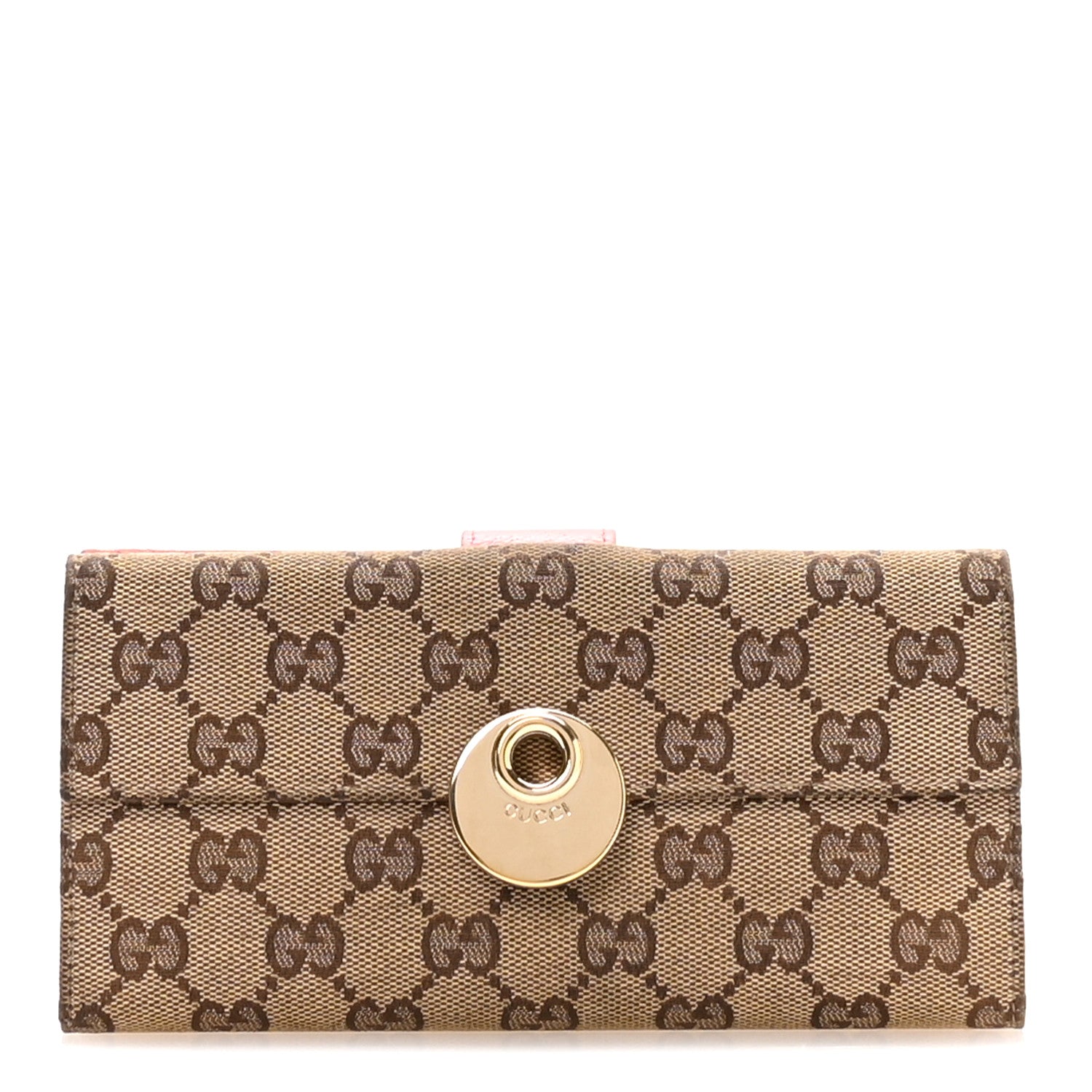 Gucci Monogram Eclipse Continental Wallet Pink 1 of 8