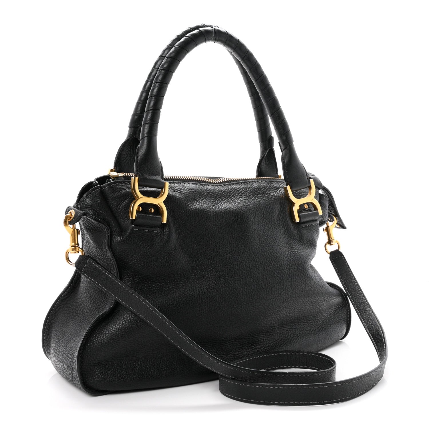 Chloe Calfskin Medium Marcie Satchel Black 3 of 11