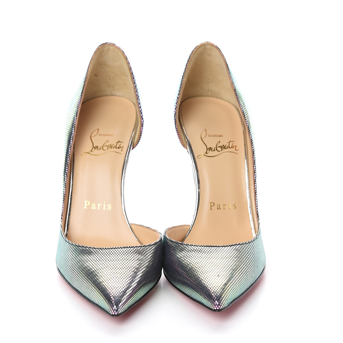 Tissu Scarabe Specchio Iriza 100 Pumps 34.5 Digital Silver
