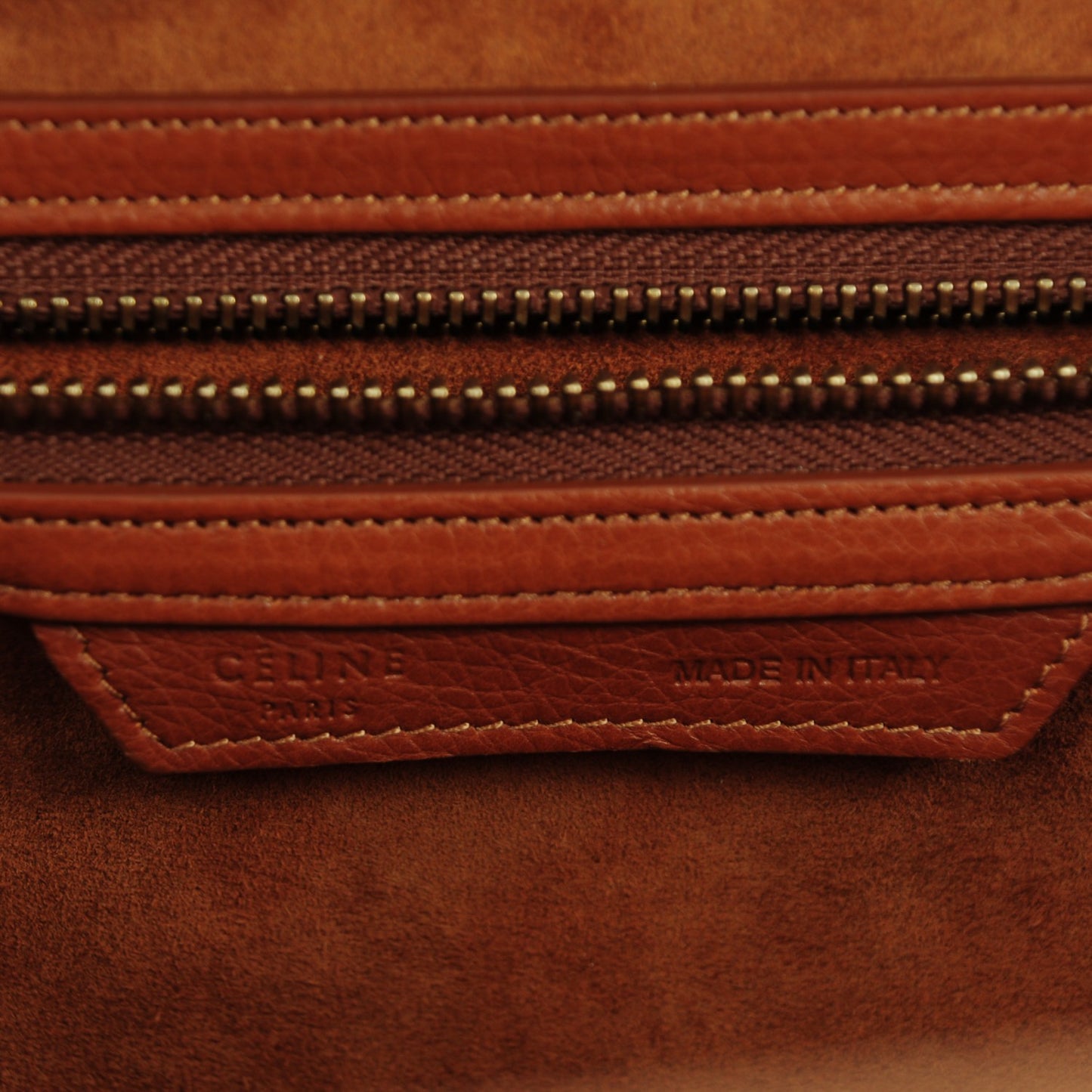Baby Calfskin Mini Luggage Caramel