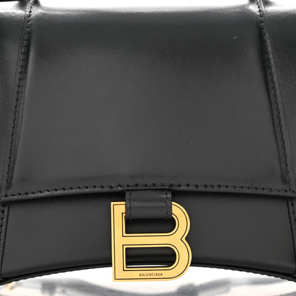 Balenciaga Shiny Box Calfskin Small Hourglass Top Handle Bag Black 8 of 10