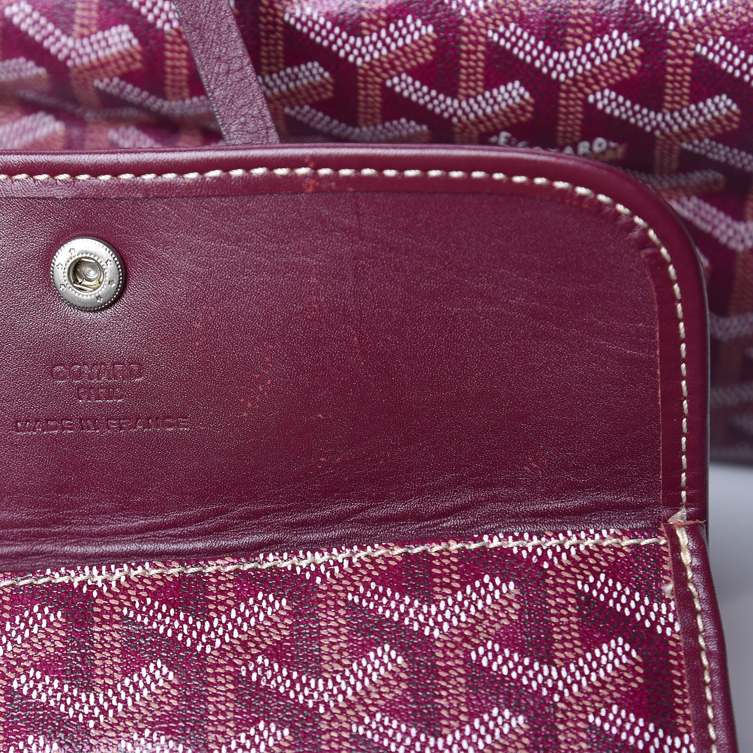 Goyard Goyardine Saint Louis PM Burgundy 14 of 17