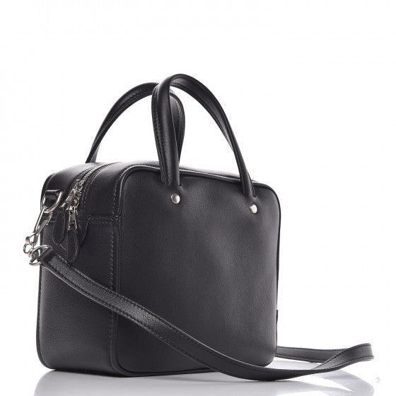 Balenciaga Shiny Day Calfskin XS Triangle Square Bag Black 3 of 7