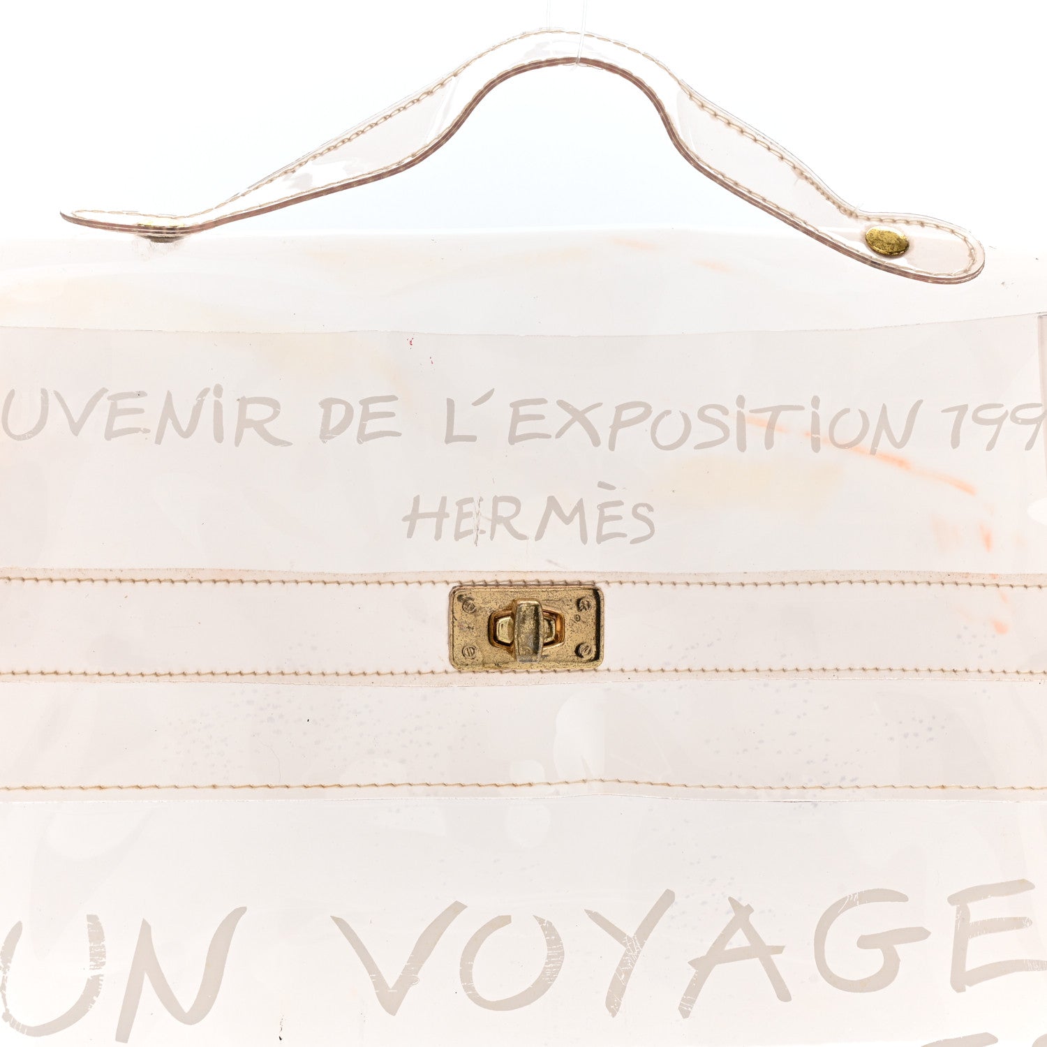 Hermes Vinyl Souvenir De L'Exposition Kelly Transparent 6 of 13