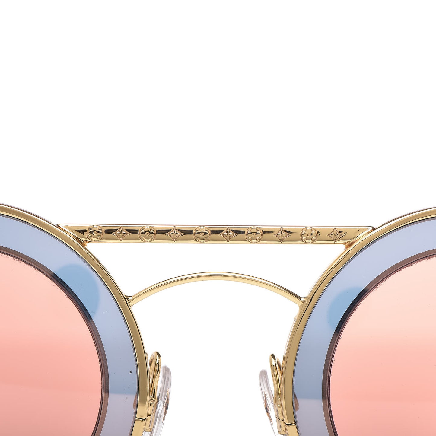 Round Metropolis Sunglasses Z0908U Brown Gold