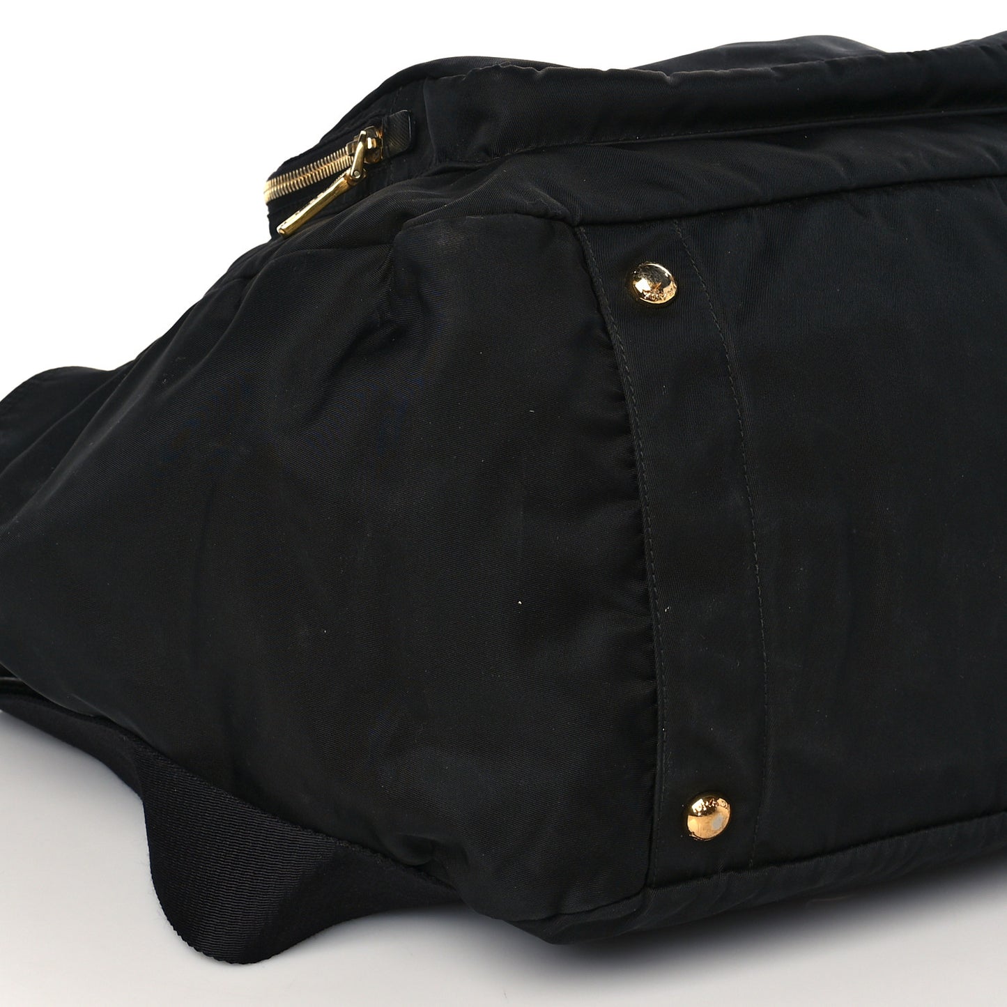 Tessuto Nylon Vela Diaper Bag Black