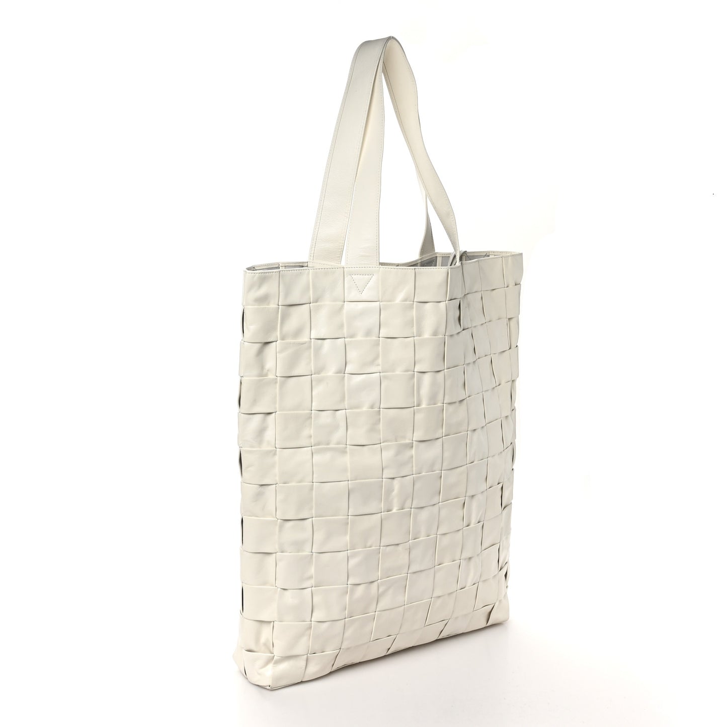 Calfskin Maxi Intrecciato Cassette Tote White