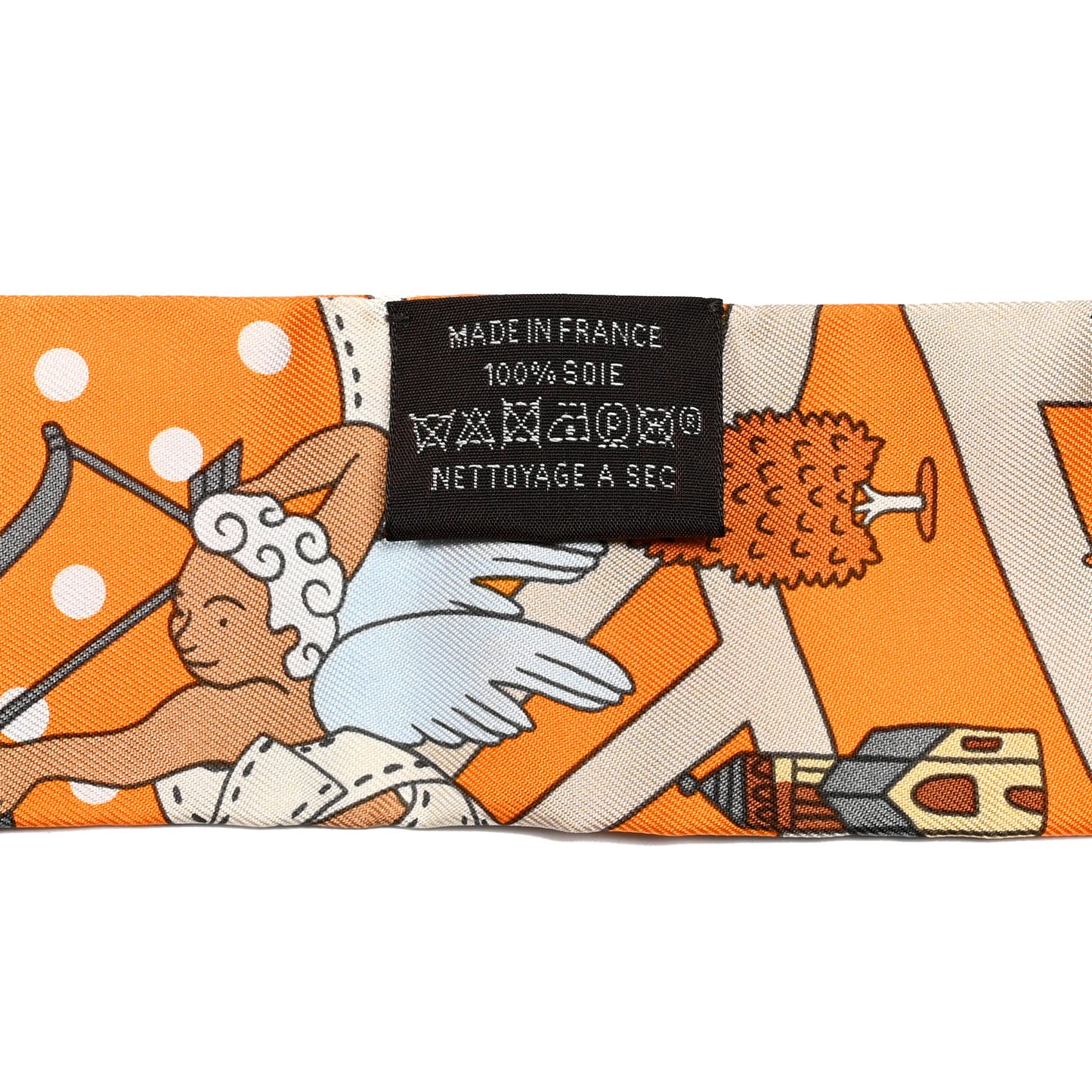 Silk Les Nouveaux Amoureux de Paris Twilly Orange Ciel Beige