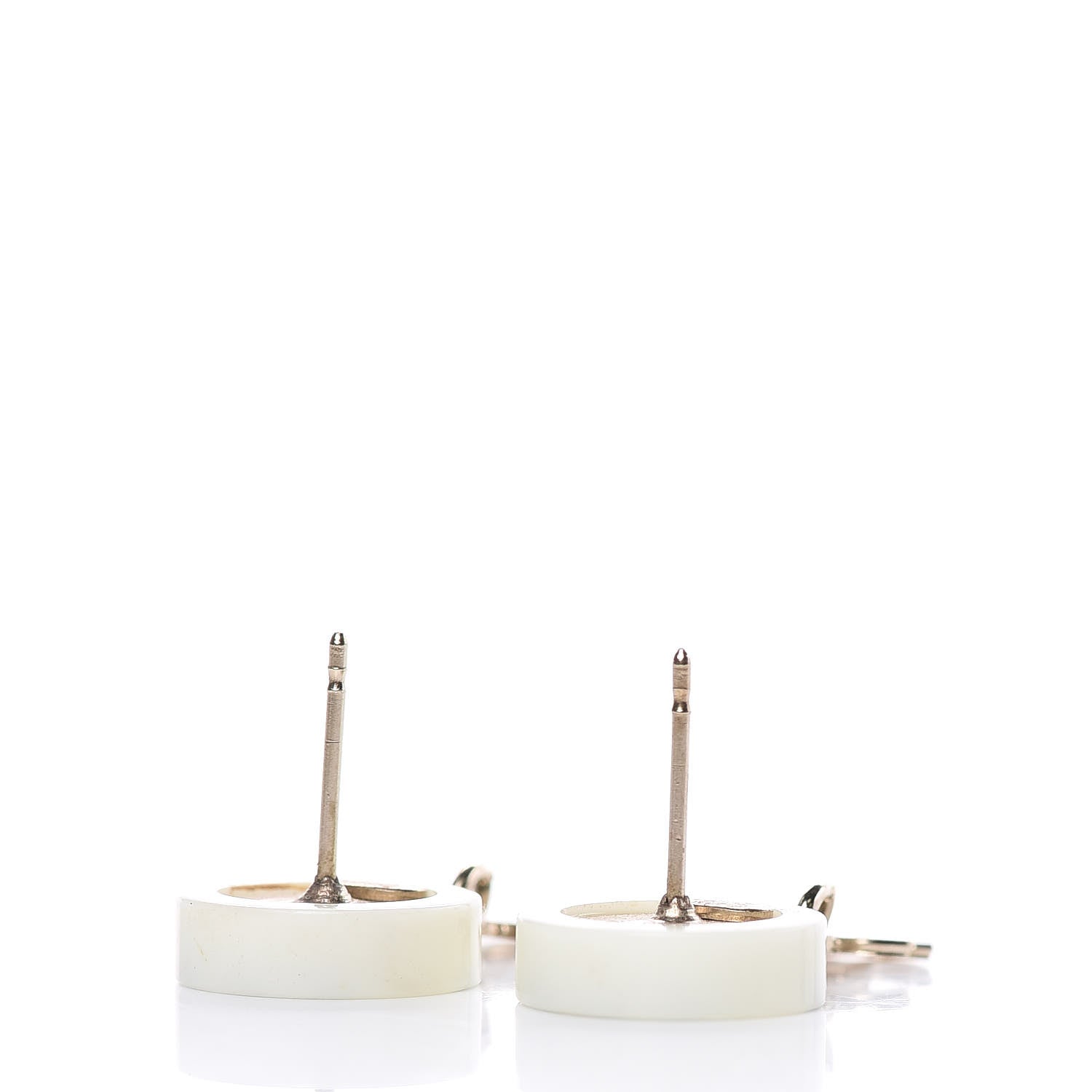 Chanel Resin Coco CC Drop Earrings Gold 3 of 4
