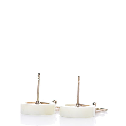 Chanel Resin Coco CC Drop Earrings Gold 3 of 4