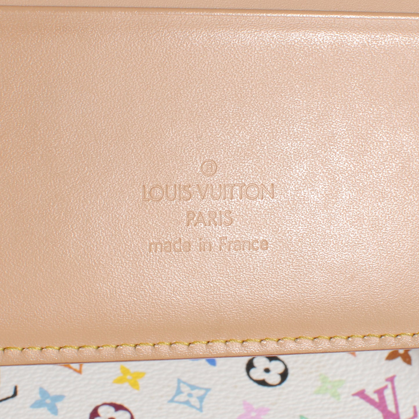 Monogram Multicolor Large Ring Agenda Cover White