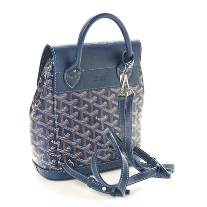 Goyard Goyardine Calfskin Mini Alpin Backpack Navy 3 of 8