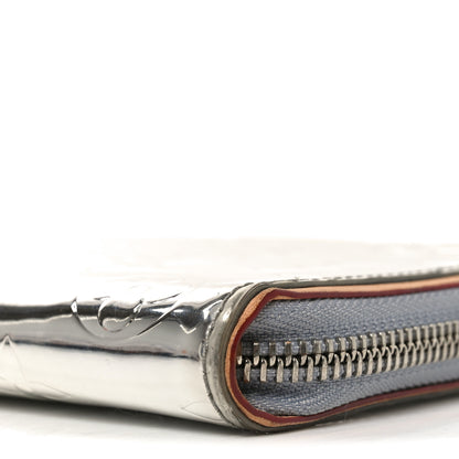 Louis Vuitton Monogram Mirror Zippy Wallet Silver 8 of 8
