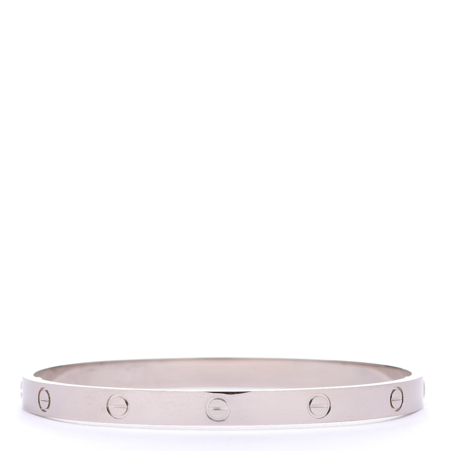 Cartier 18K White Gold LOVE Bracelet 21 3 of 7