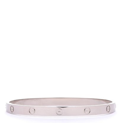 Cartier 18K White Gold LOVE Bracelet 21 3 of 7