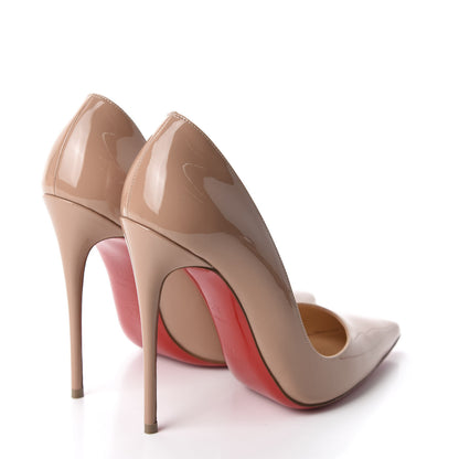 Christian Louboutin Patent So Kate 120 Pumps 37.5 Nude 4 of 11
