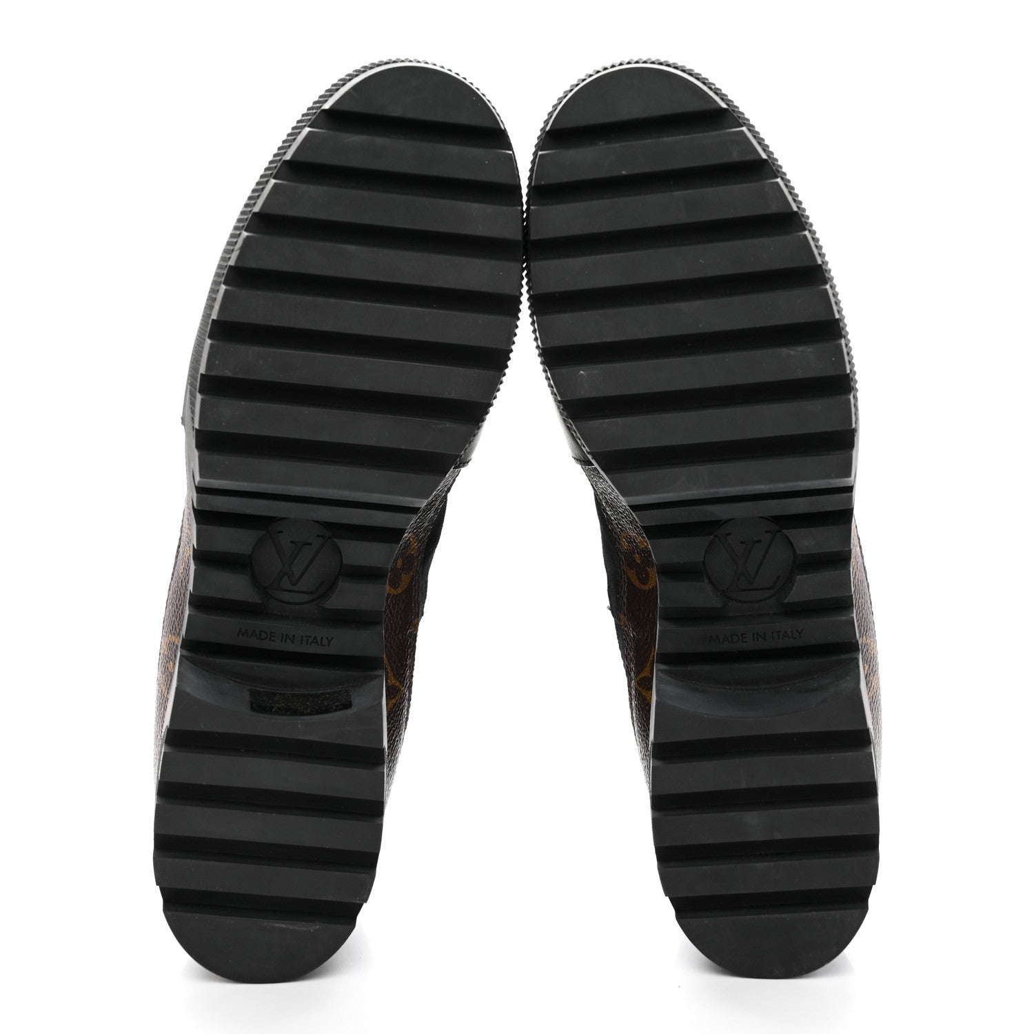 Louis Vuitton Suede Calfskin Monogram Laureate Platform Desert Boots 41 Black 5 of 13