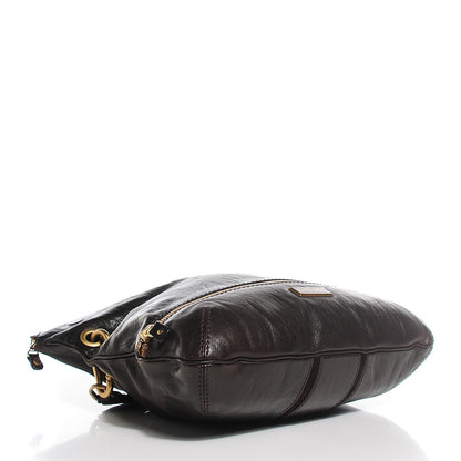 Jimmy Choo Calfskin Suede Marin Foldover Clutch Brown 11 of 13