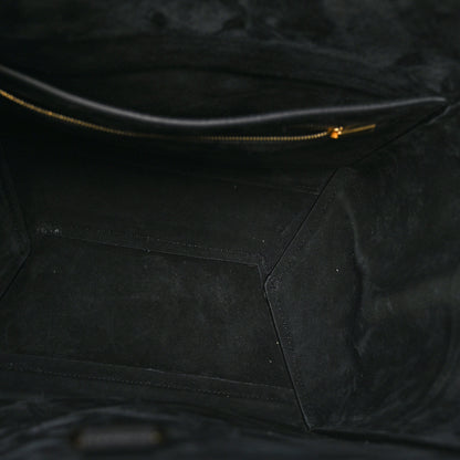 Celine Soft Grained Calfskin Sangle Bucket Bag Black 5 of 12