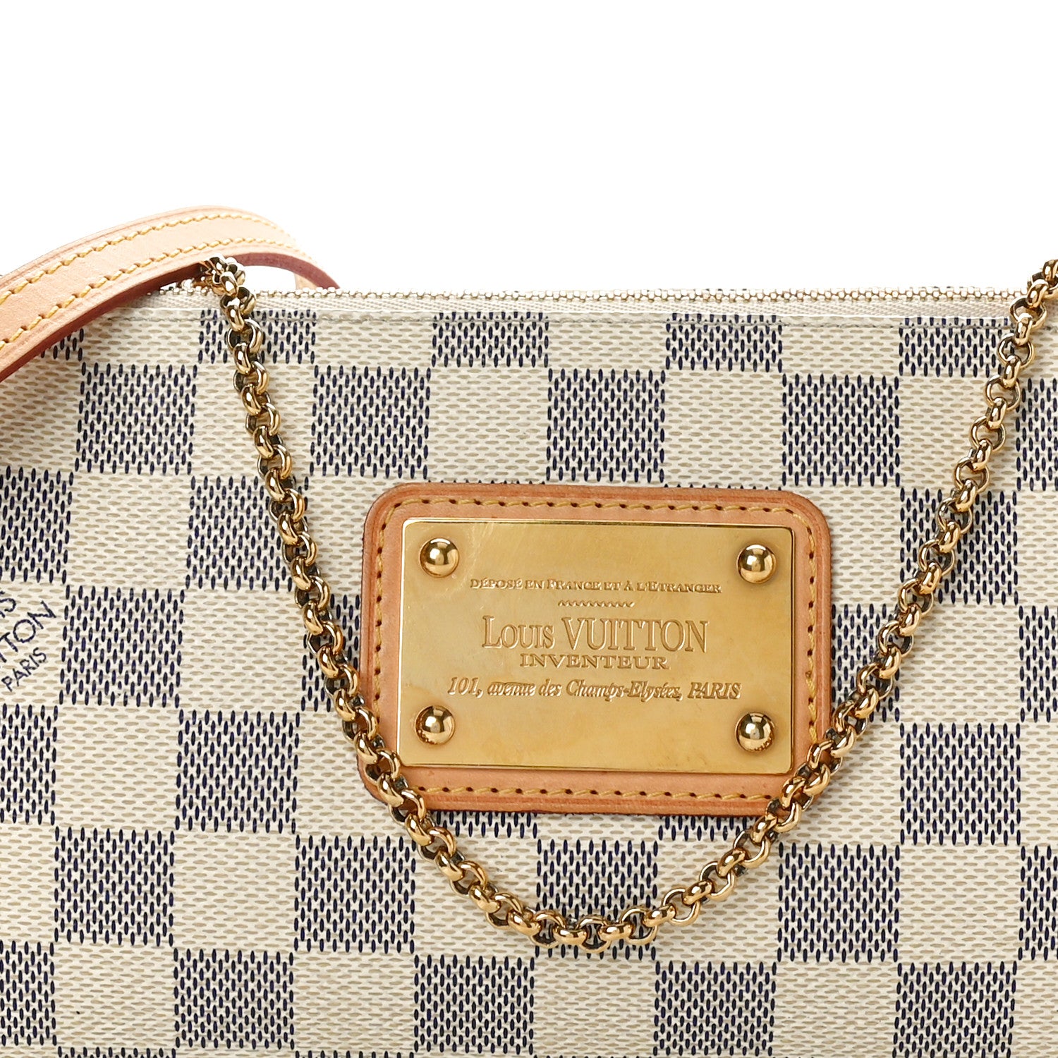 Louis Vuitton Damier Azur Eva Clutch 9 of 11
