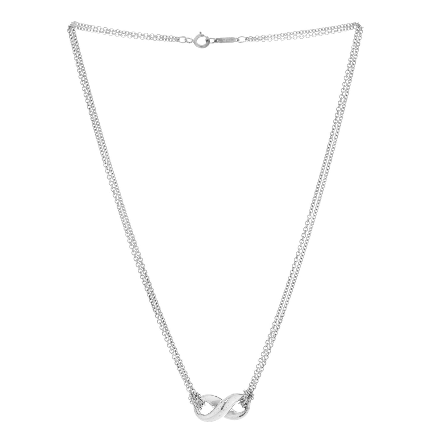 Sterling Silver Infinity Pendant Necklace